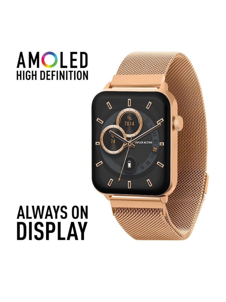 Reflex Active Gold Tone Series 30 Smart Calling Amoled Watch - Image 2 of 6