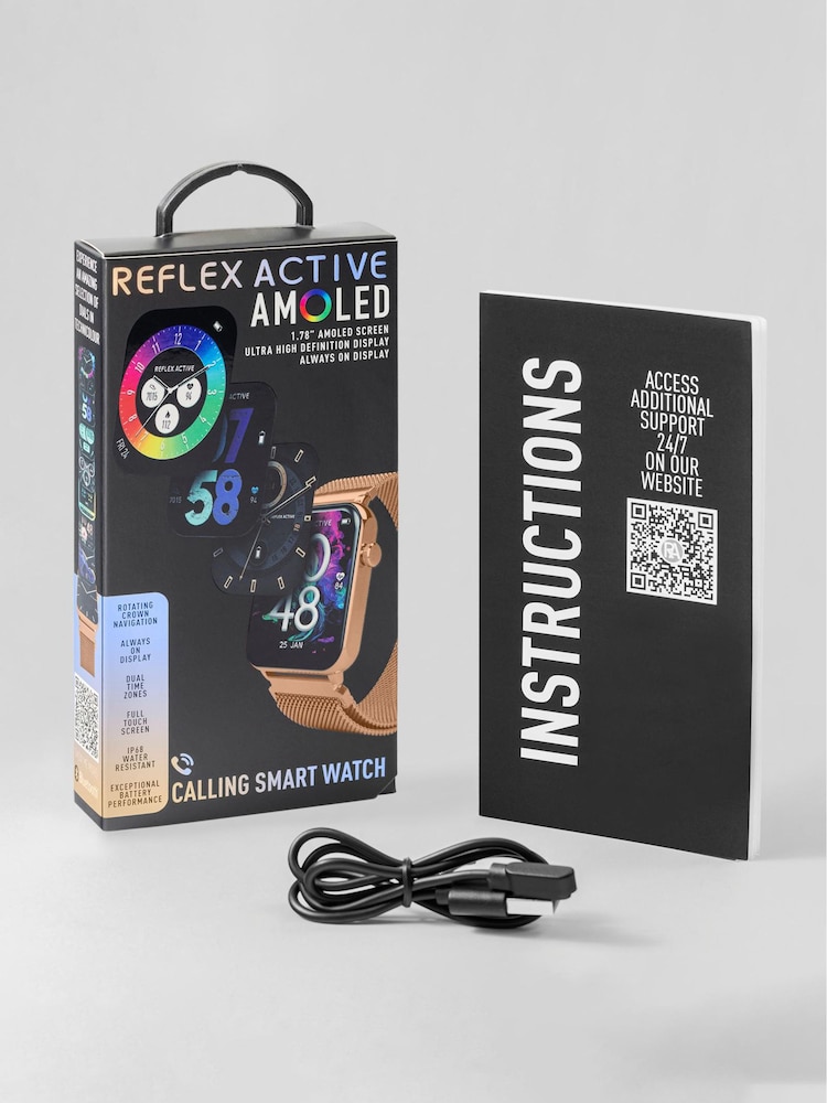 Reflex Active Gold Tone Series 30 Smart Calling Amoled Watch - Image 6 of 6