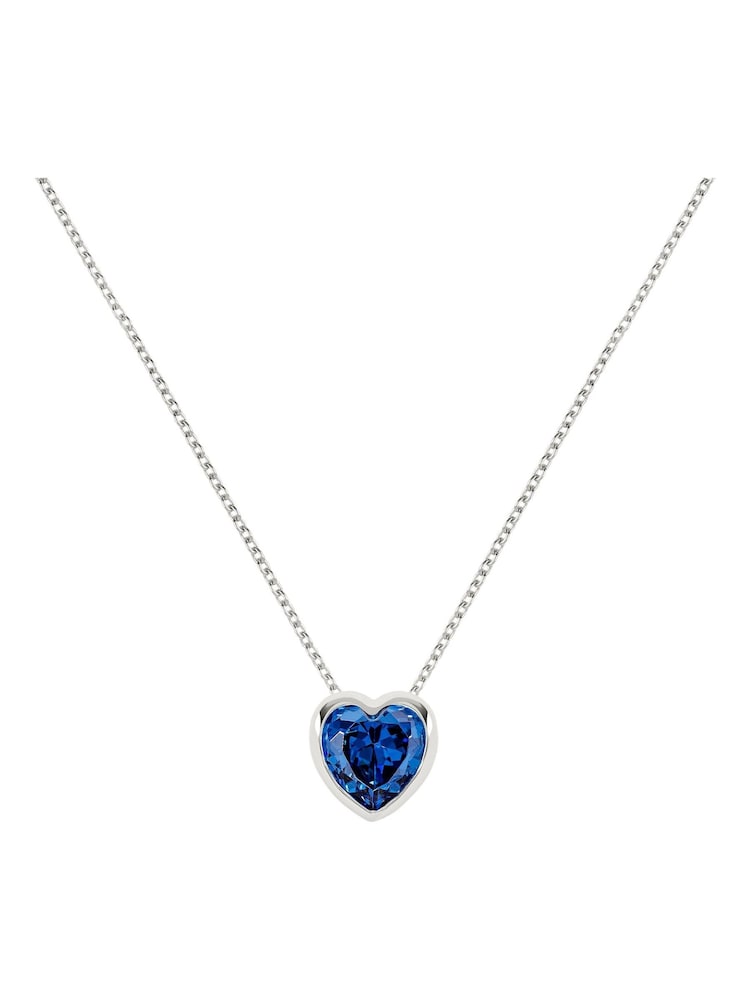 Radley Ladies Love Sterling Silver Blue Heart Stone Necklace - Image 1 of 5