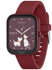 Radley Red Series 32 Berry Silicone Strap Smart Watch - Image 1 of 6