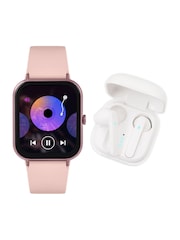 Reflex Active Pink Series 17 Strap Smart Watch and True Wireless Sound Earbud Set - Image 1 of 8