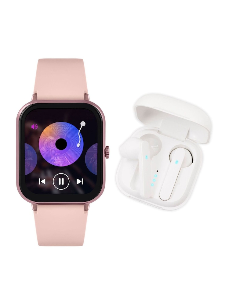 Reflex Active Pink Series 17 Strap Smart Watch and True Wireless Sound Earbud Set - Image 1 of 8