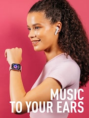 Reflex Active Pink Series 17 Strap Smart Watch and True Wireless Sound Earbud Set - Image 4 of 8