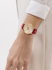 Radley Red Gold Plated Leather Strap Watch - Image 3 of 4