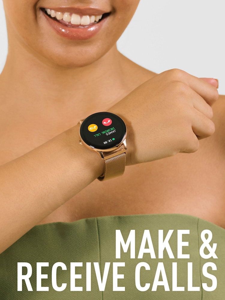Reflex Active Gold Tone Series 22 Mesh Strap Watch - Image 2 of 6