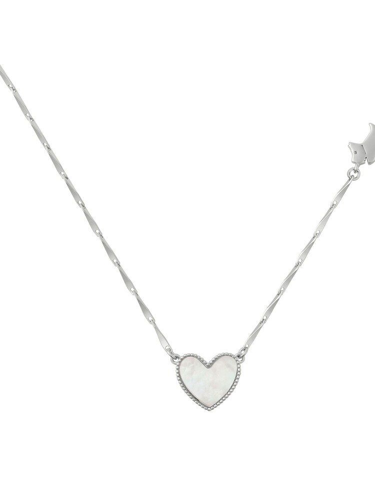 Radley London Sterling Silver Genuine MOP Heart And Jumping Dog Necklace - Image 2 of 6