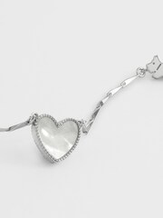 Radley London Sterling Silver Genuine MOP Heart And Jumping Dog Necklace - Image 3 of 6