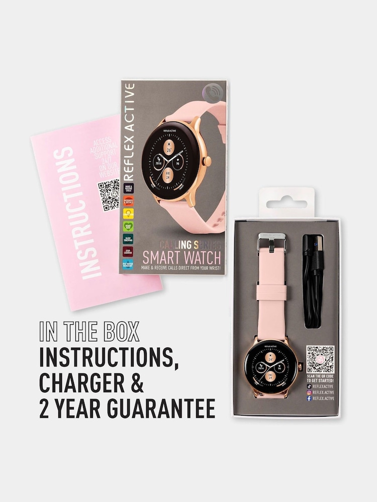 Reflex Active Pink Series 22 Silicone Strap Watch - Image 6 of 6