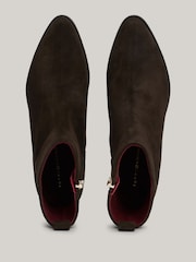 Tommy Hilfiger Low Cowboy Flat Suede Brown Boots - Image 5 of 7