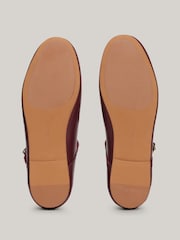Tommy Hilfiger Red Tommy Hilfiger Maryjane Leather Black Ballerinas - Image 7 of 7