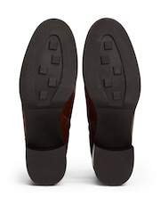 Tommy Hilfiger Chain Leather Mid Heel Black Boots - Image 6 of 7