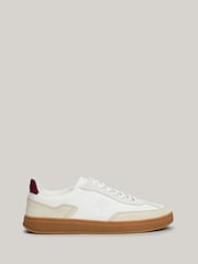 Tommy Hilfiger Heritage Court Leather Brown Trainers - Image 1 of 8
