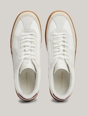 Tommy Hilfiger Heritage Court Leather Brown Trainers - Image 5 of 8