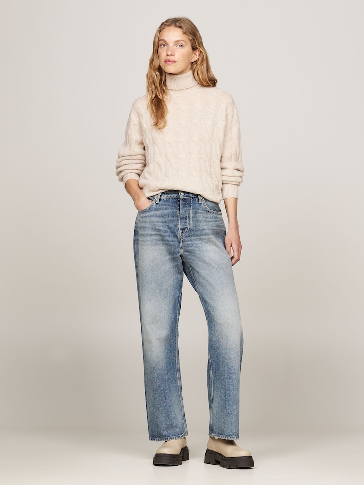 Tommy Hilfiger Nude Tommy Hilfiger Combat Leather Low Chelsea Nude Boots - Image 1 of 11