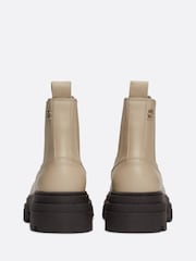Tommy Hilfiger Nude Tommy Hilfiger Combat Leather Low Chelsea Nude Boots - Image 5 of 11