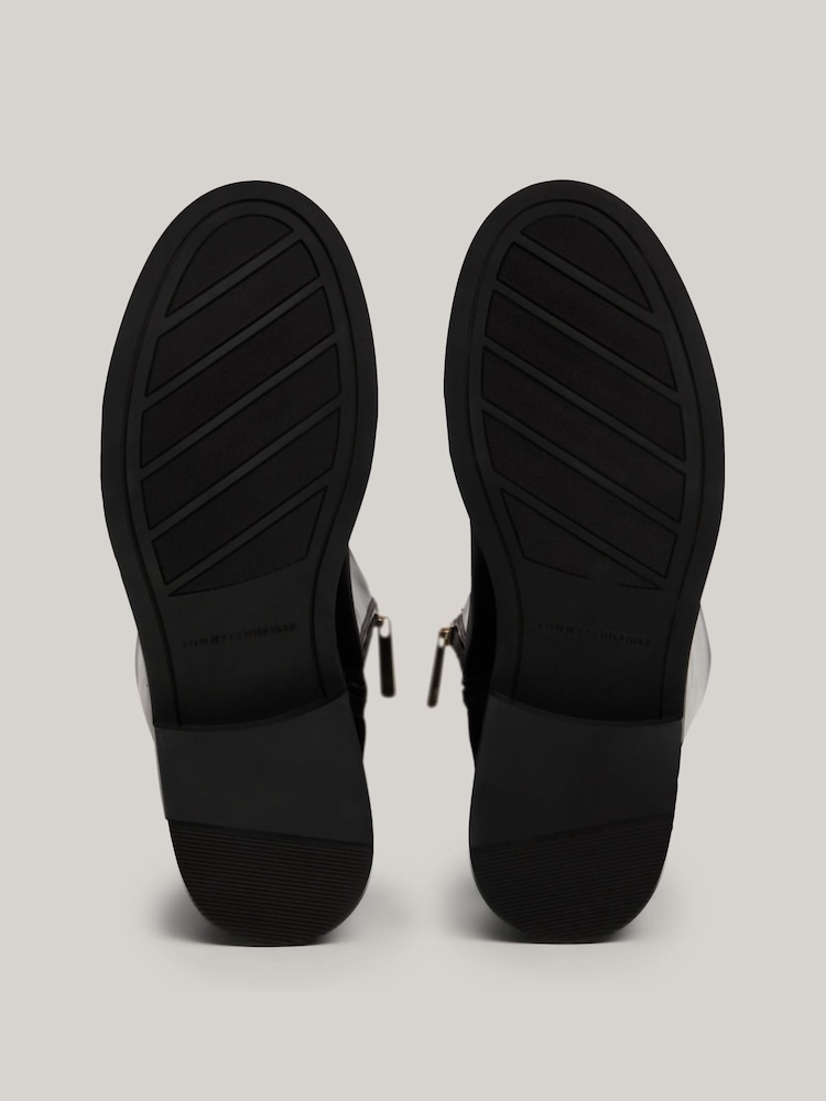 Tommy Hilfiger Premium Leather Long Black Boots - Image 4 of 7