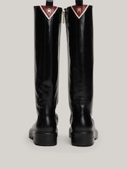 Tommy Hilfiger Premium Leather Long Black Boots - Image 5 of 7