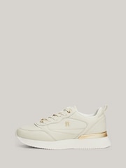 Tommy Hilfiger Natural Tommy Hilfiger Natural Feminine Runner Trainers - Image 2 of 8