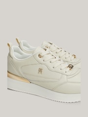 Tommy Hilfiger Natural Tommy Hilfiger Natural Feminine Runner Trainers - Image 3 of 8