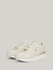 Tommy Hilfiger Natural Tommy Hilfiger Natural Feminine Runner Trainers - Image 4 of 8