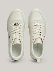 Tommy Hilfiger Natural Tommy Hilfiger Natural Feminine Runner Trainers - Image 5 of 8