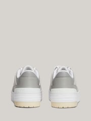 Tommy Hilfiger Silver Low Basket Trainers - Image 4 of 7