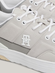 Tommy Hilfiger Silver Low Basket Trainers - Image 7 of 7
