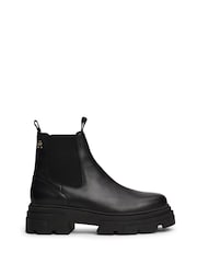 Tommy Hilfiger Combat Leather Low Chelsea Black Boots - Image 2 of 7