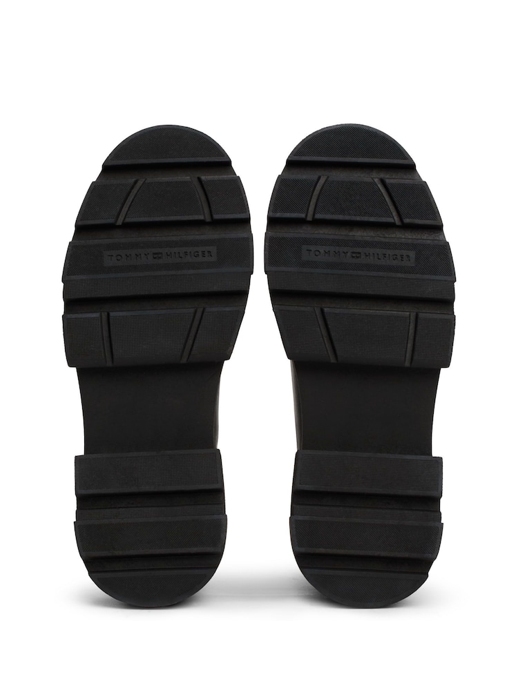 Tommy Hilfiger Combat Leather Low Chelsea Black Boots - Image 5 of 7