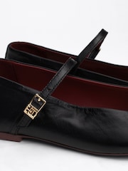 Tommy Hilfiger Black Tommy Hilfiger Maryjane Leather Black Ballerinas - Image 8 of 8