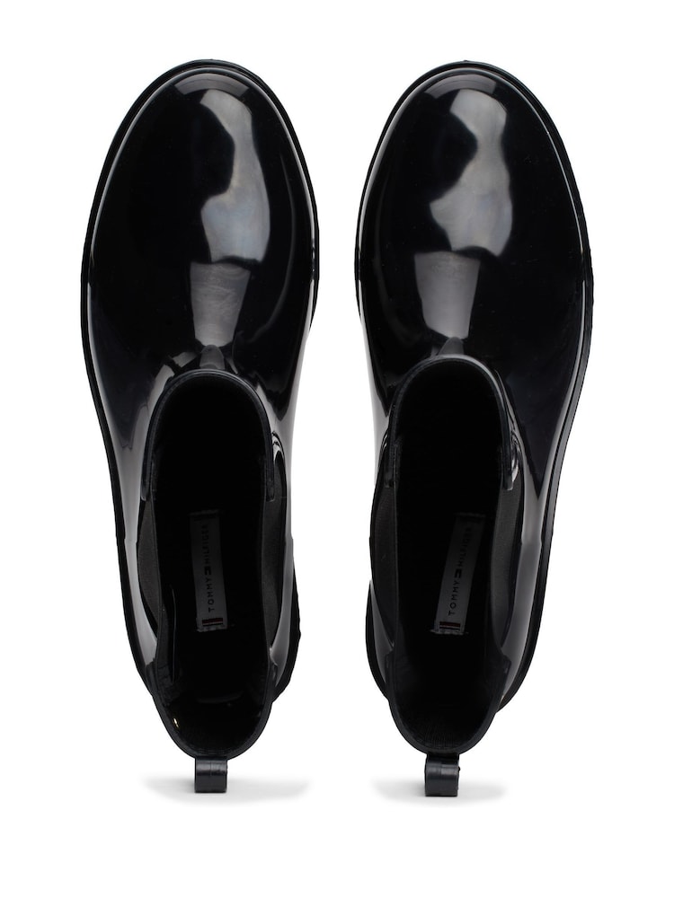 Tommy Hilfiger Flag Black Rainboots - Image 4 of 6