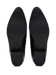 Tommy Hilfiger Low Cowboy Flat Leather Black Boots - Image 3 of 4