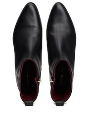 Tommy Hilfiger Low Cowboy Flat Leather Black Boots - Image 4 of 4