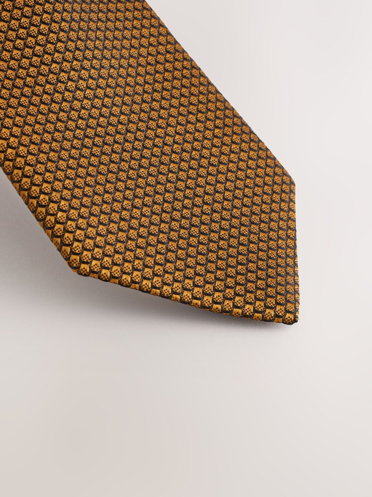 Joules Mustard Yellow Horse Two-Piece Silk Tie And Pocket Square - Image 2 of 6 Joules Mustard Yellow Horse Two-Piece Silk Tie And Pocket Square - Image 2 of 6