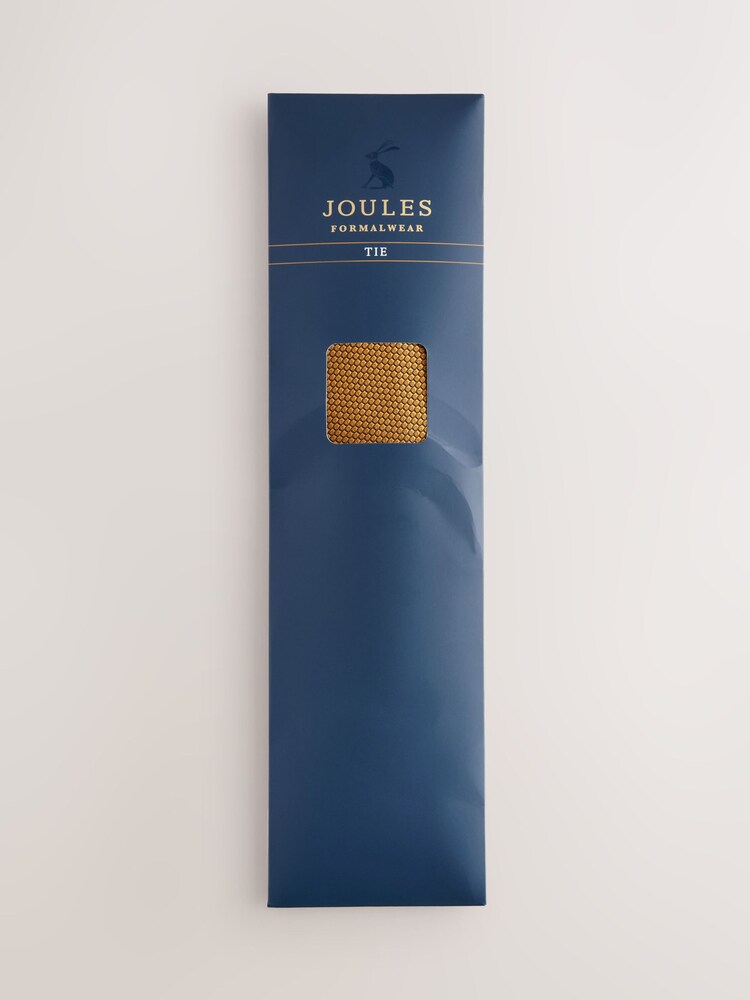 Joules Mustard Yellow Horse Two-Piece Silk Tie And Pocket Square - Image 6 of 6 Joules Mustard Yellow Horse Two-Piece Silk Tie And Pocket Square - Image 6 of 6