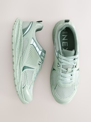 Sage Green Forever Comfort® Chunky Mesh Detail Trainers - Image 3 of 6