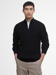 Barbour® International Funnel 100% Cotton Neck Jumper - Image 1 of 5