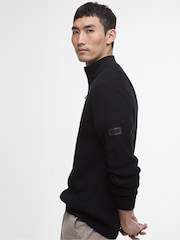 Barbour® International Funnel 100% Cotton Neck Jumper - Image 3 of 5
