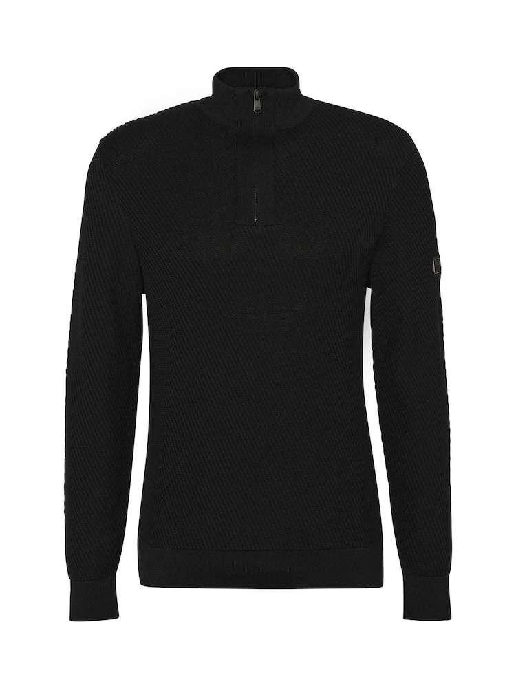 Barbour® International Funnel 100% Cotton Neck Jumper - Image 5 of 5