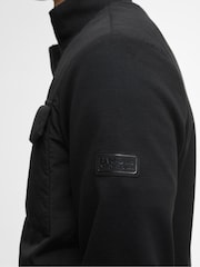 Barbour® International Ethan Funnel Neck Quilted Black Jacket - Image 5 of 8