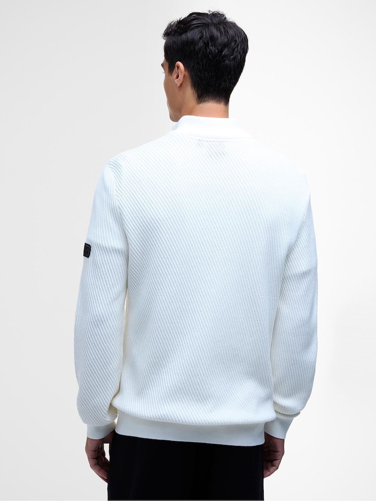 Barbour® International Funnel 100% Cotton Neck Jumper - Image 2 of 5
