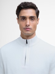 Barbour® International Funnel 100% Cotton Neck Jumper - Image 4 of 5