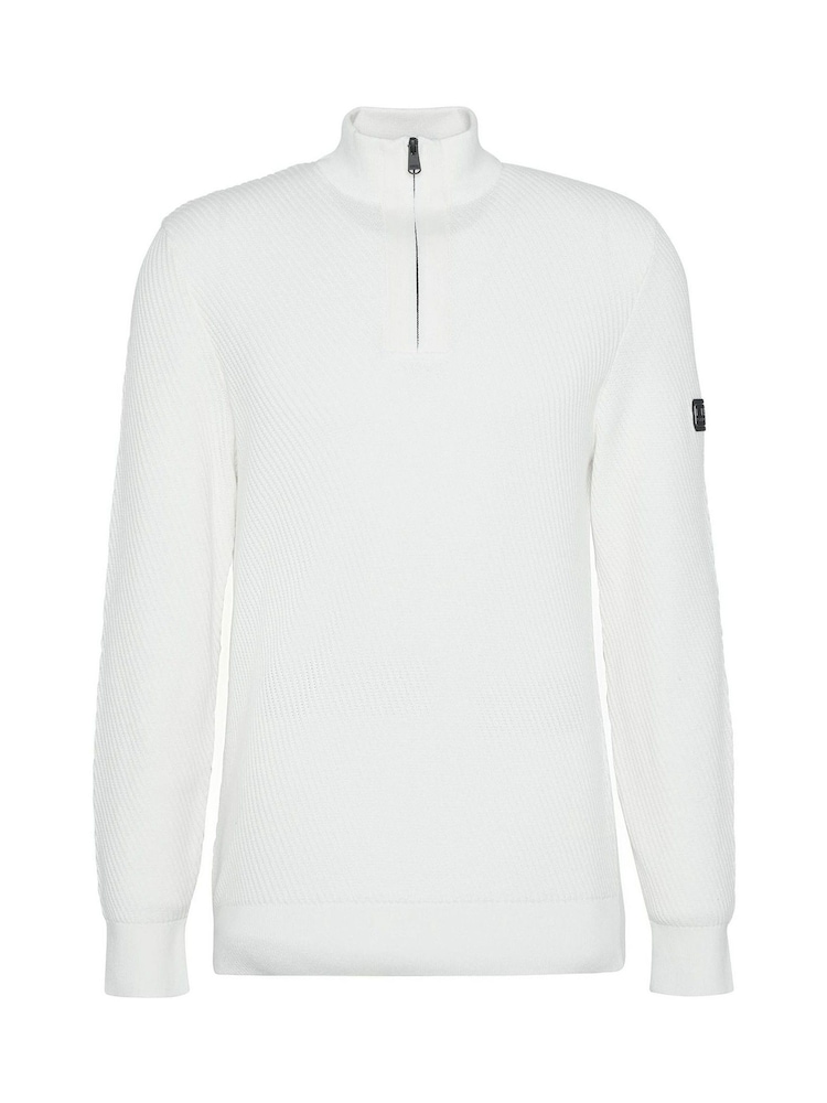 Barbour® International Funnel 100% Cotton Neck Jumper - Image 5 of 5
