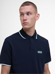 Barbour® International Evan Tipped 100% Cotton Polo Shirt - Image 3 of 5