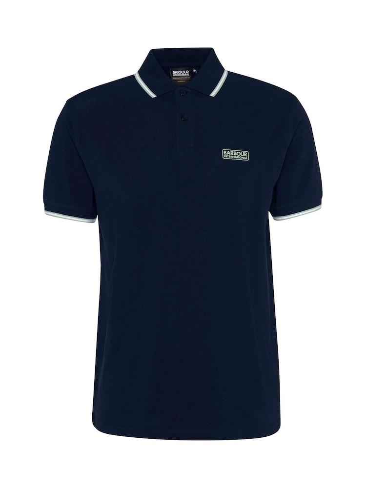 Barbour® International Evan Tipped 100% Cotton Polo Shirt - Image 5 of 5