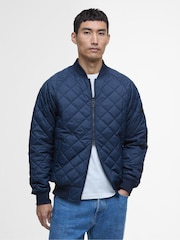 Barbour® International Blue Harfell Quilted Jacket - Image 1 of 7