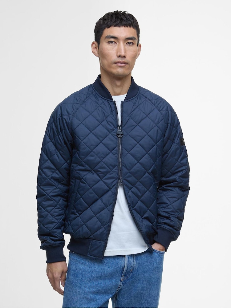 Barbour® International Blue Harfell Quilted Jacket - Image 1 of 7