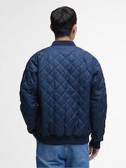 Barbour® International Blue Harfell Quilted Jacket - Image 4 of 7