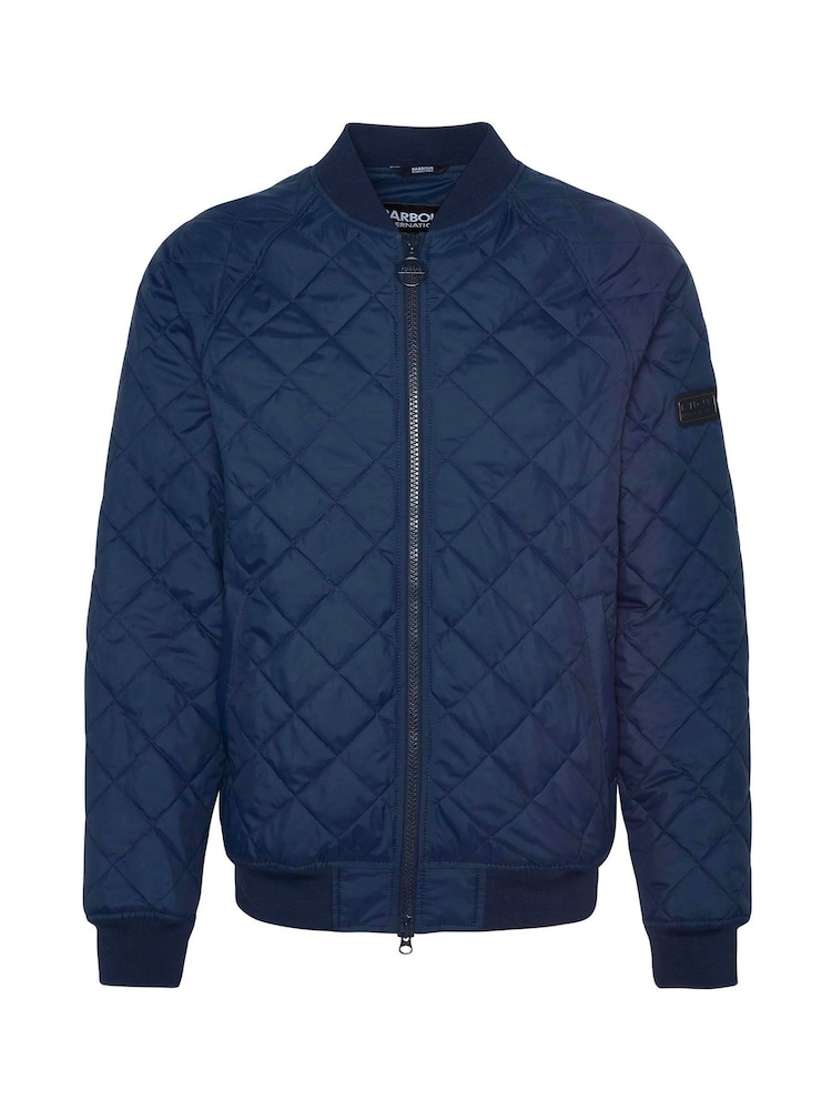 Barbour® International Blue Harfell Quilted Jacket - Image 7 of 7