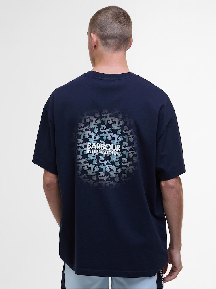 Barbour® International Oversized Formula 100% Cotton T-Shirt - Image 2 of 5